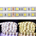 Doppeltes weißes Farbtemperatur-abstimmbares geführtes Band-Licht Flexibler Streifen 5050 SMD 60Leds RGB-Doppelweiß geführtes Seillicht